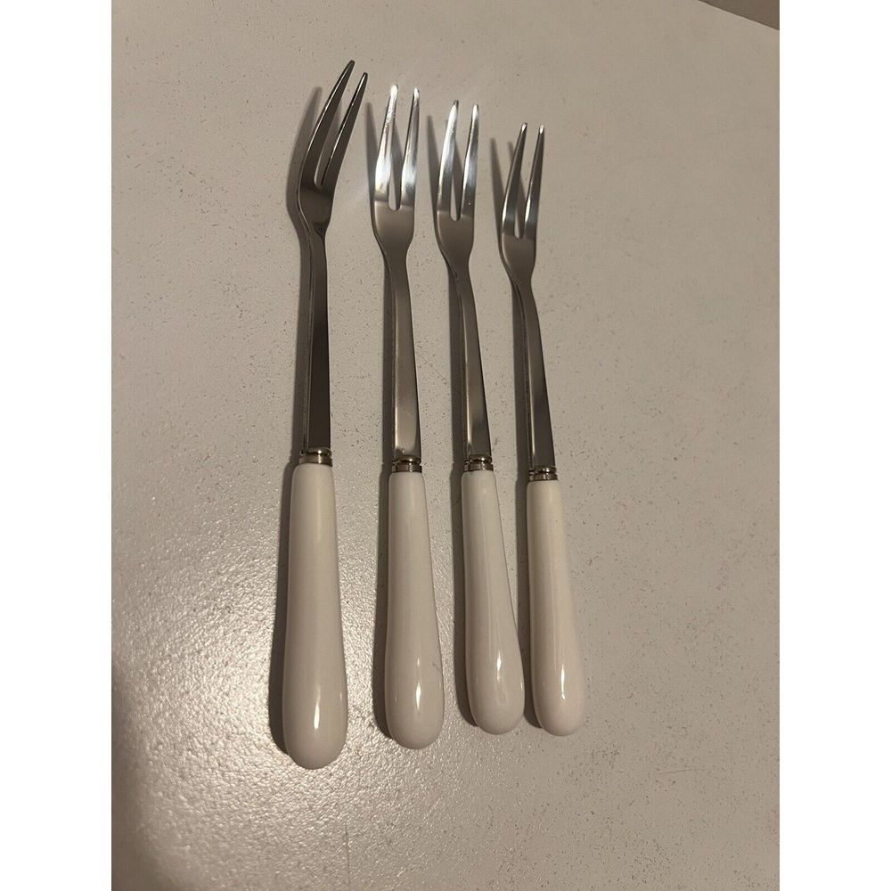 Set Of‎ 4 Mini Forks Jam Jelly Hors d'oeuvres Charcuterie 6" Tall